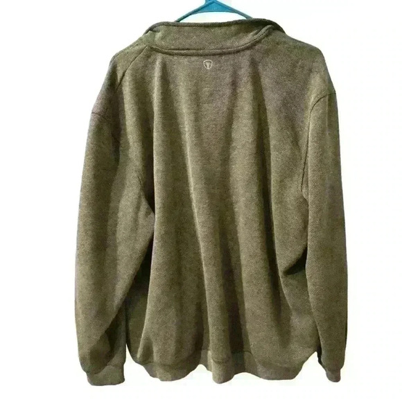 Pro Tour Golf Brown Pull Over Sweater Coat Zip Up - Picture 5 of 6